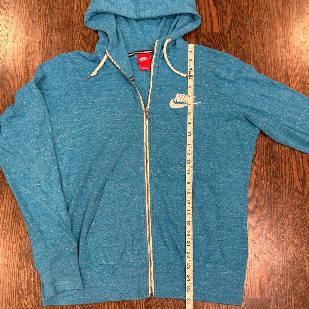 Nike Sportswear Essential Full Zip Hoodie - Heathered Blue - Women’s XL - Picture 9 of 11